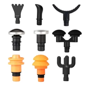 9 Pieces Massage Gun Heads Replaceable Deep Tissue Muscle Relaxation Plug-N-Play Massager Tools Accessories Replacement Adapter